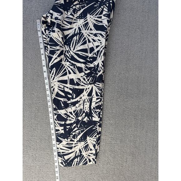 Ann Taylor Loft Strapless Jungle Fever Palm Leaf Jumpsuit Linen Blend Size 6 - Picture 10 of 10